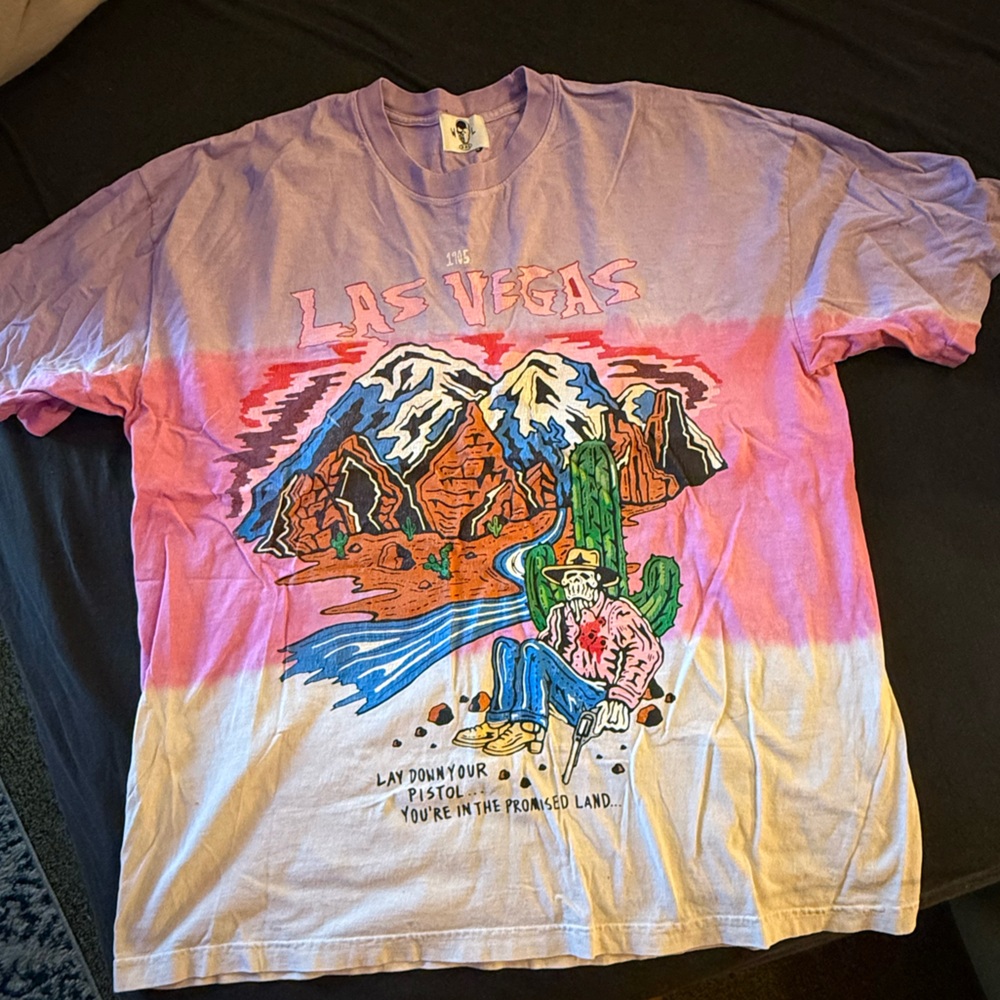 Las Vegas Graphic T-Shirt - Purple and Pink